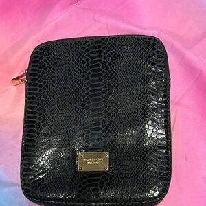 Michael Kors Black Textured Clutch